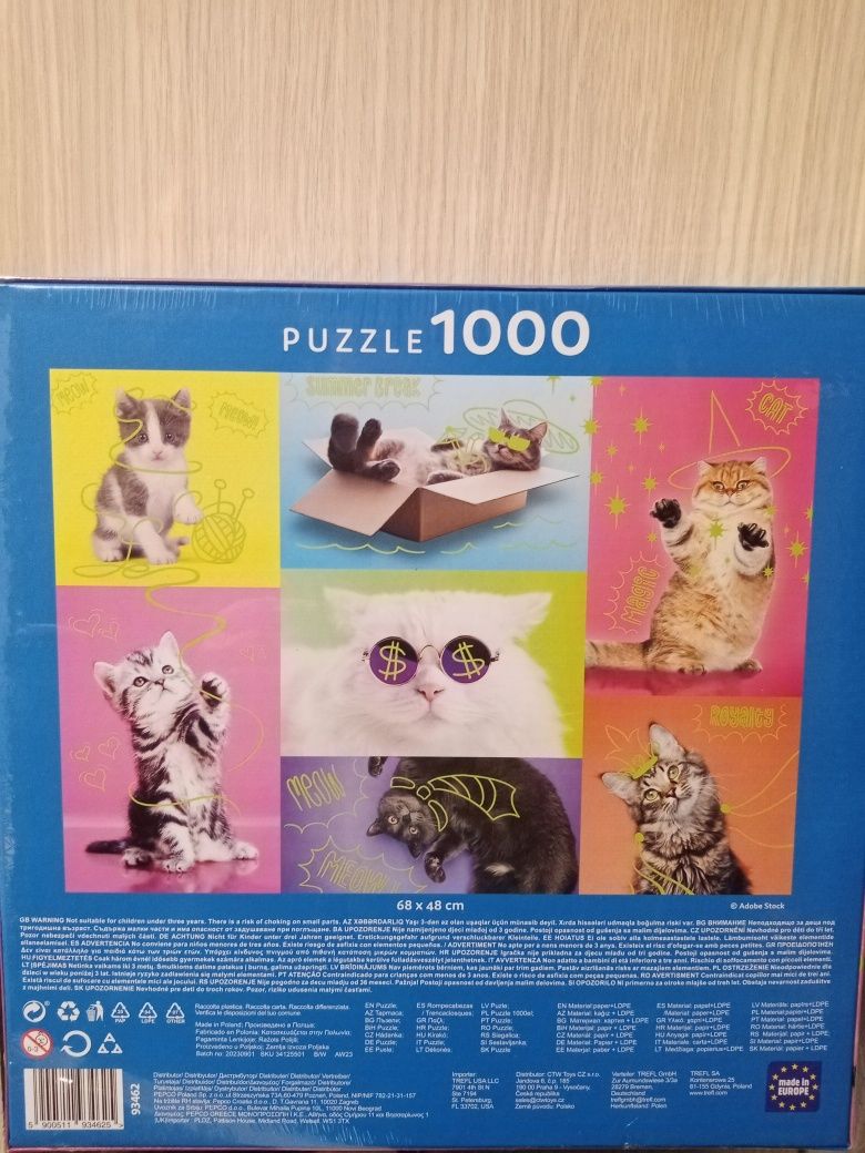 Puzzle 1000 magic Trefl pisicute