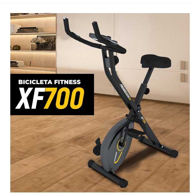 Bicicleta fitness pliabila PROGRESSIVE XF700, volanta 1.5 kg,