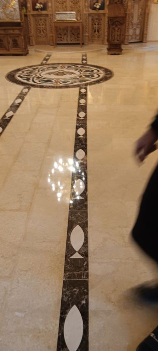 Șlefuit și lustruit marmură granit mozaic Travertin și beton