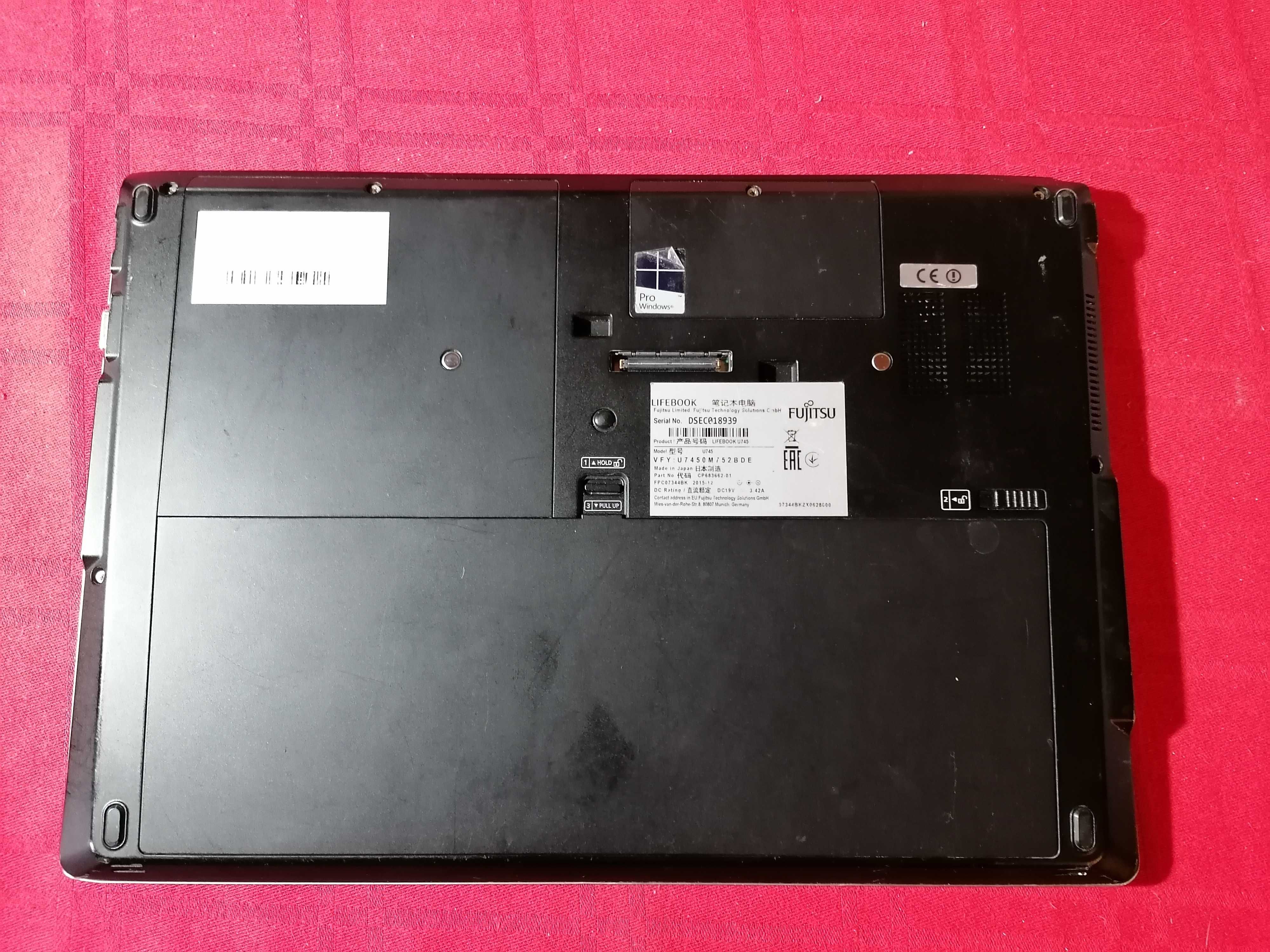 Laptop Fujitsu Lifebook U745 14 inch  Intel i5 -5200U