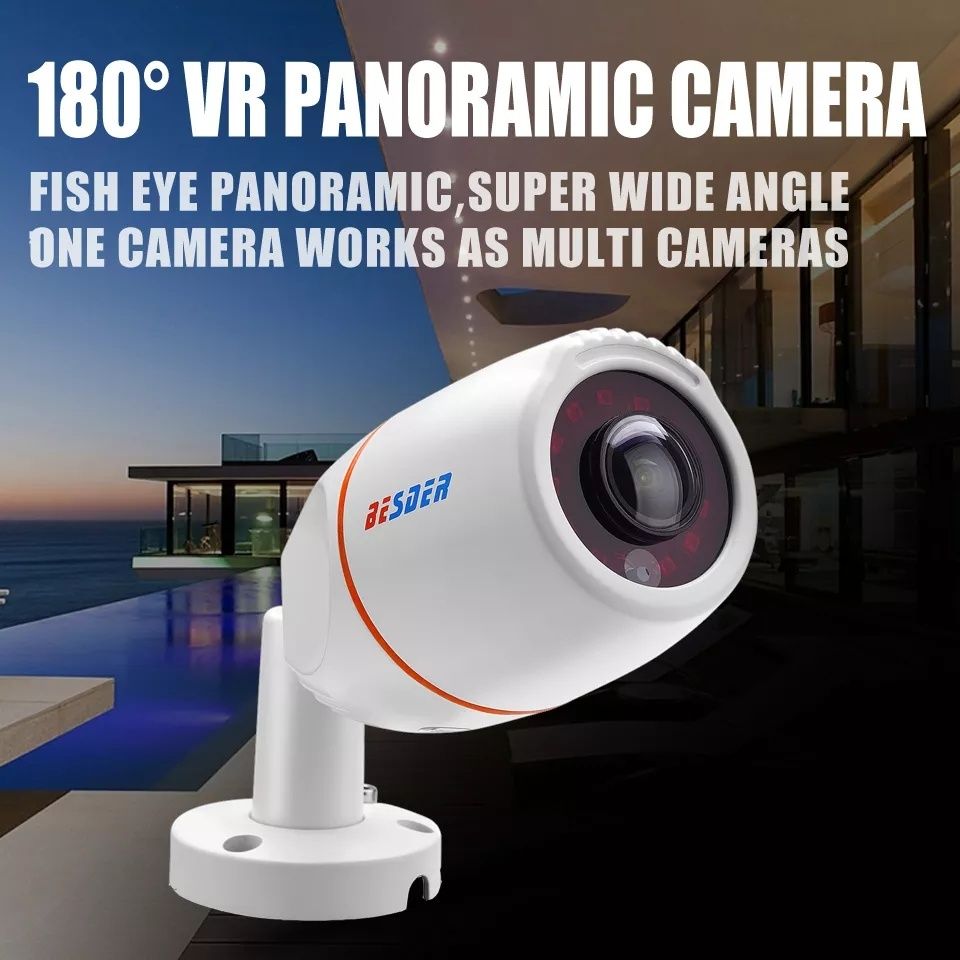 Camera supraveghere panoramic 180°,poe 1080p..