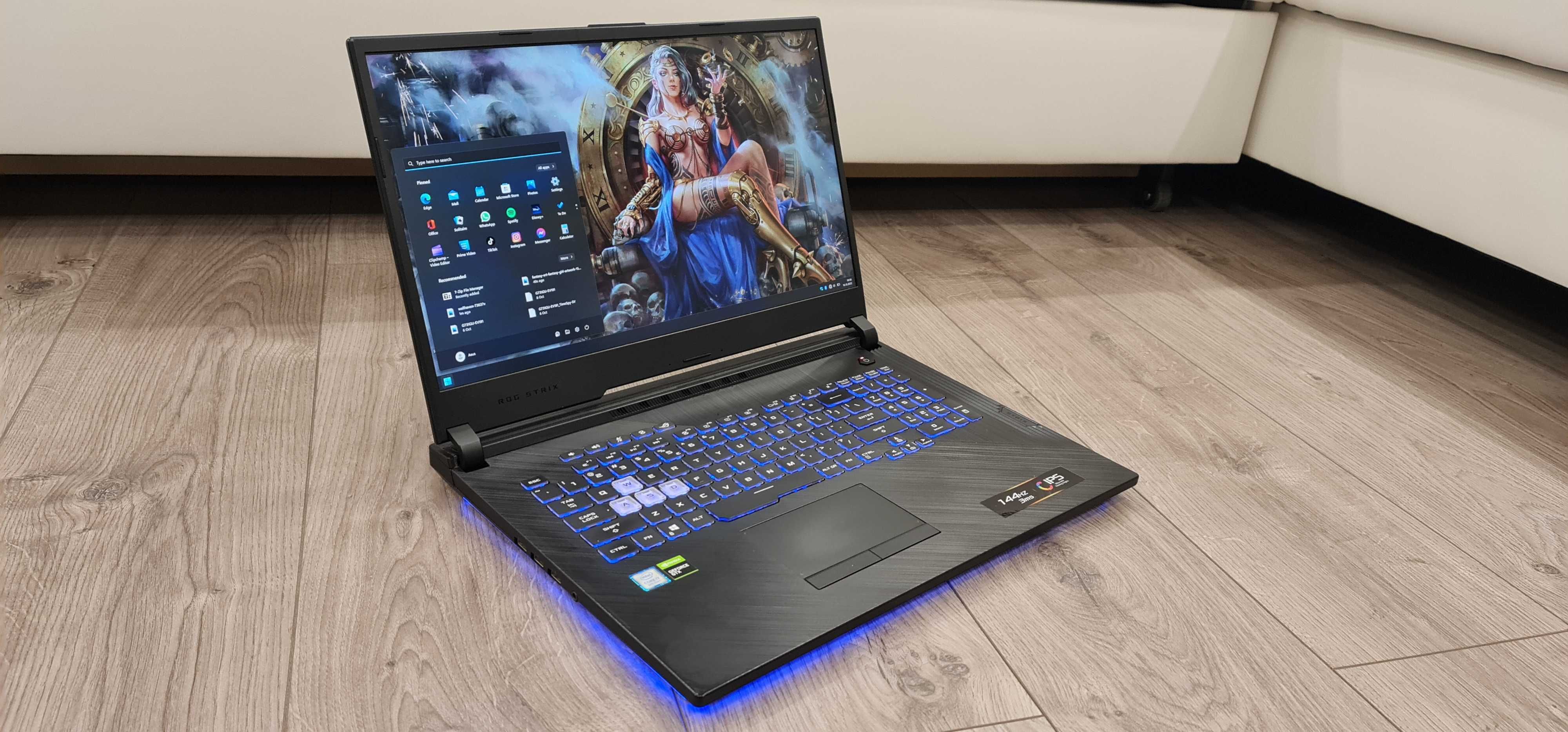 Laptop gaming Asus Strix, intel core i7-9750H ,video nvidia ,ram 16 gb