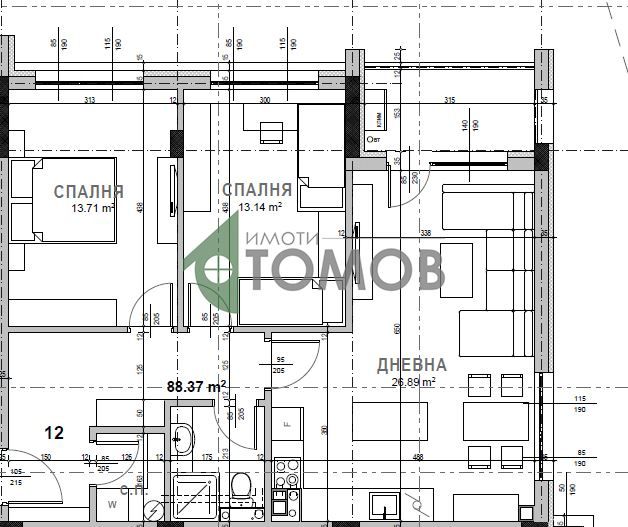 Продава се Тристаен апартамент в Стара Загора, Самара 3 - 108 кв.м за 952 €/кв.м - Снимка #5