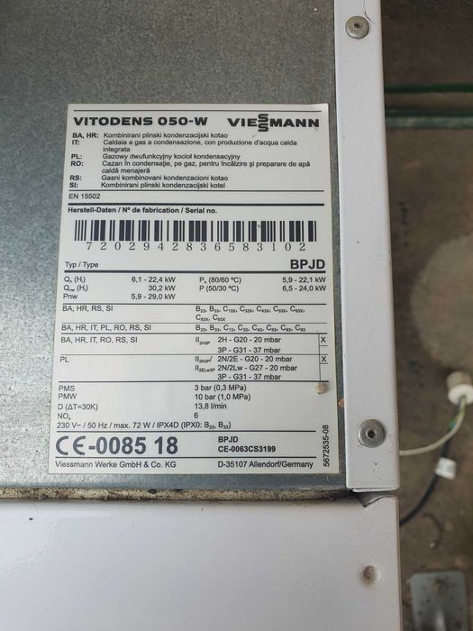 Centrala condensare Viessmann Vitodens 050-W 24KW