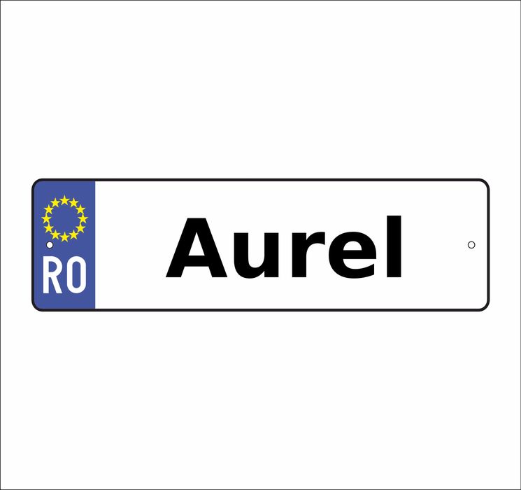 Placute auto personalizate cu nume CT