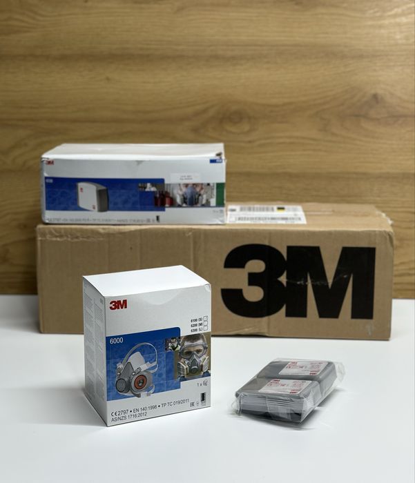 Masca Protectie Reutilizabila 3M Model 6100 Marimea S Filtre 6038 P3R