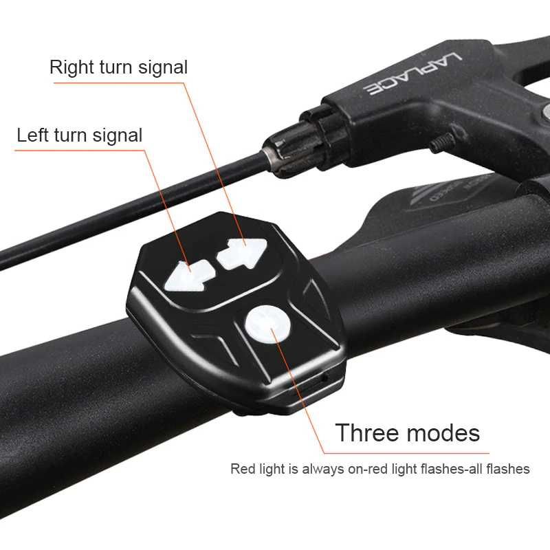 SEMNALIZARE bicicleta WIRELESS lampa lumini LED spate stanga dreapta