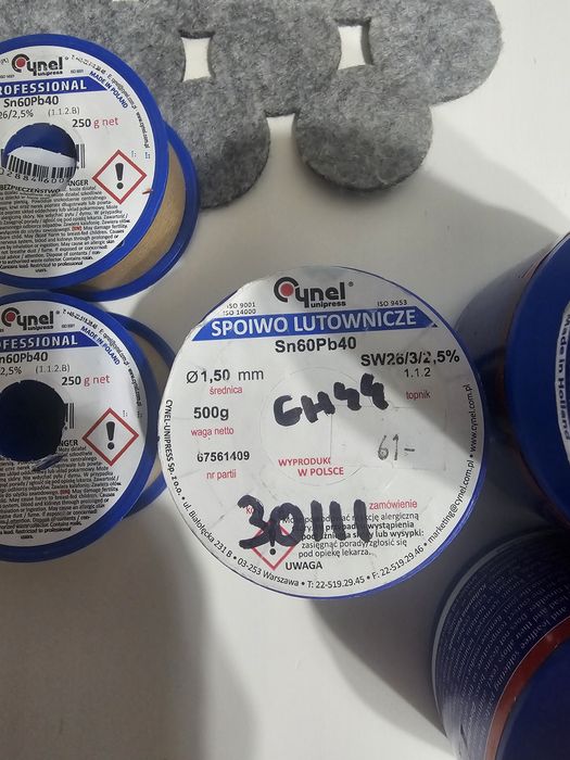 Cositor (fludor) pentru lipit grosimi 0.5-3mm