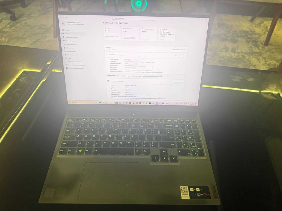 Noutbuk LEGION 5 Pro i-7 11 gen RTX 3060 ssd 1 TB 165 Гц