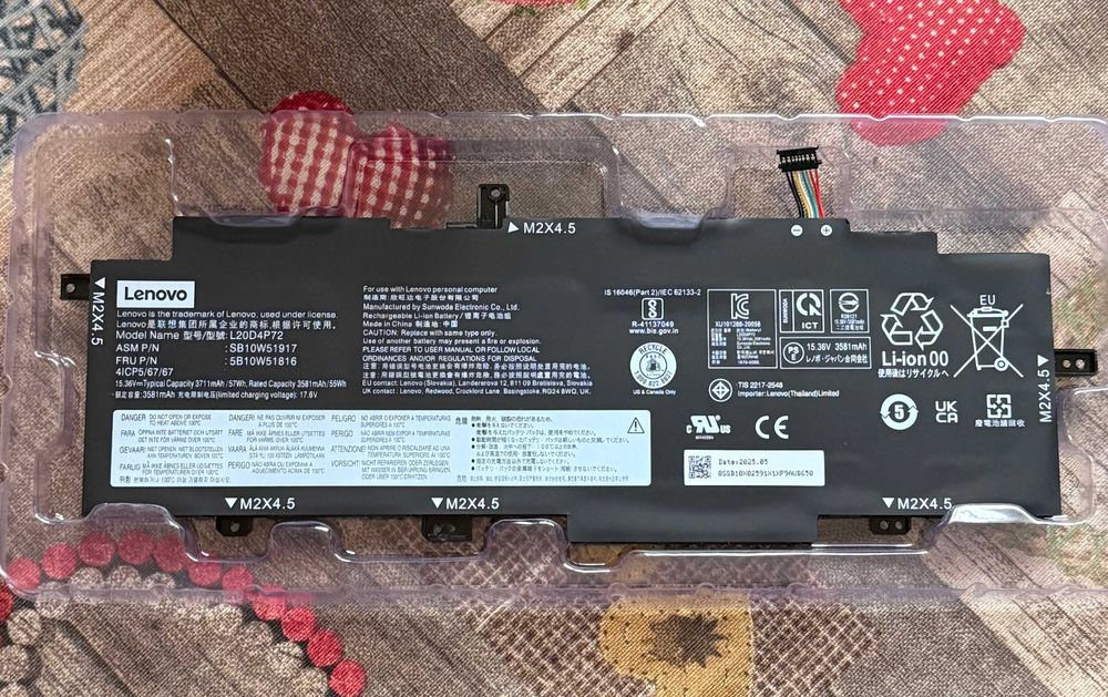 Нова оригинална батерия за Lenovo Thinkpad T14s Gen2