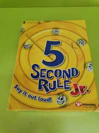 Joc de societate și divertisment, Five Second Rule regula de 5 secunde