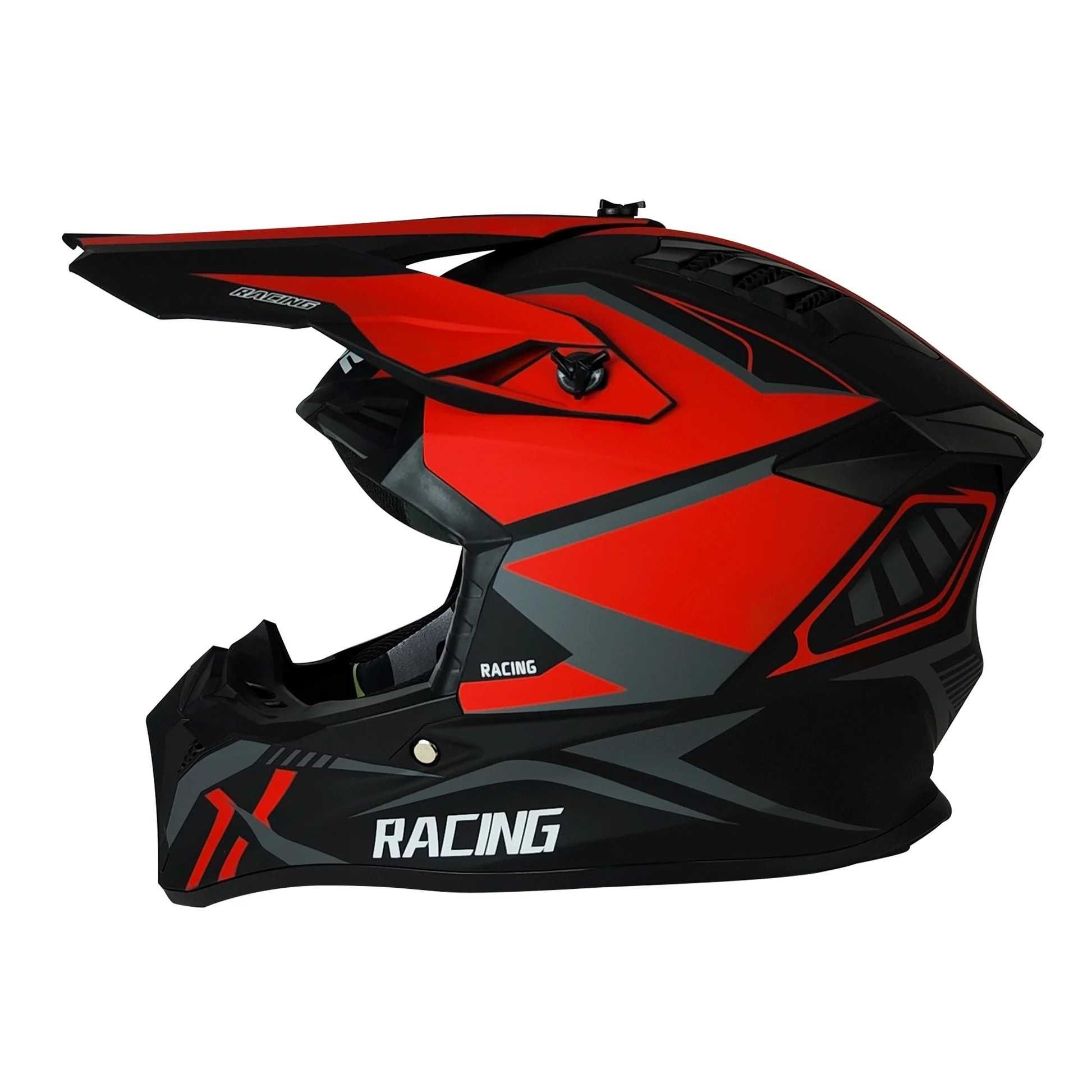 Кросова каска RACING, Full Face, DOT, Размер: S; M; L; XL - Вело, Мото