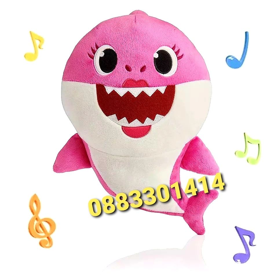 Бейби Шарк Плюшени играчки Звук и Светлина Baby Shark бебе Акула
