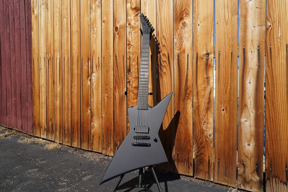 Электрогитара LTD EX-7 Baritone Black Metal 7 Black Satin