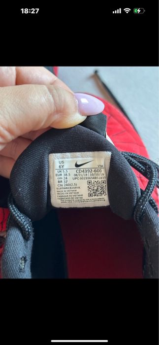 Nike Airmax 818 university red black 38,5