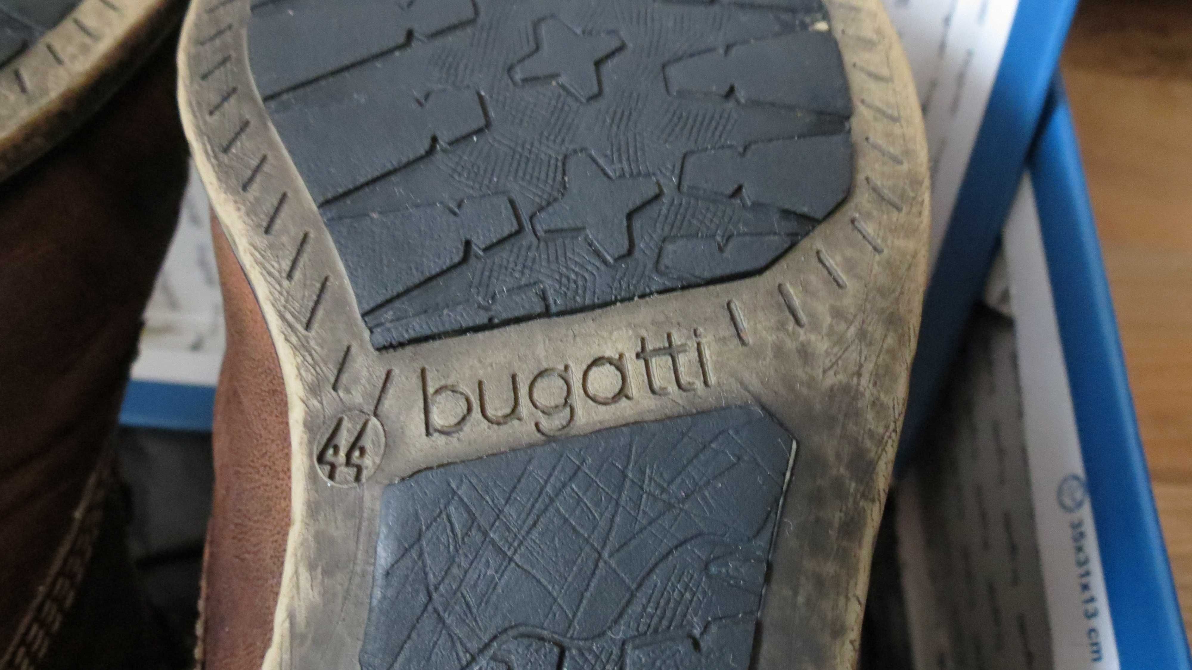 Ghete de piele imblanite Bugatti