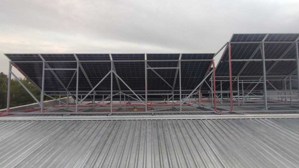 Quyosh panelarini o'rnatish. Установка солнечных панелей. Start 2.8mln