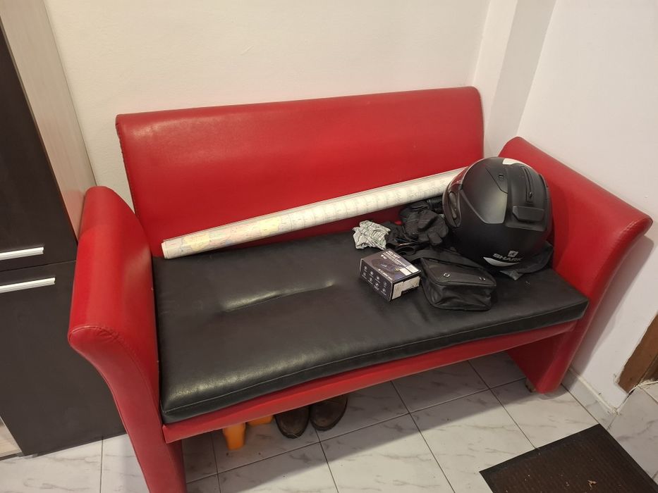 Кожен диван-канапе - 2бр.