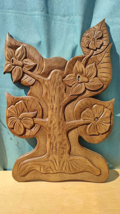 Дърворезба "Дървото на живота"-Арт изкуство, уникален подарък и декор