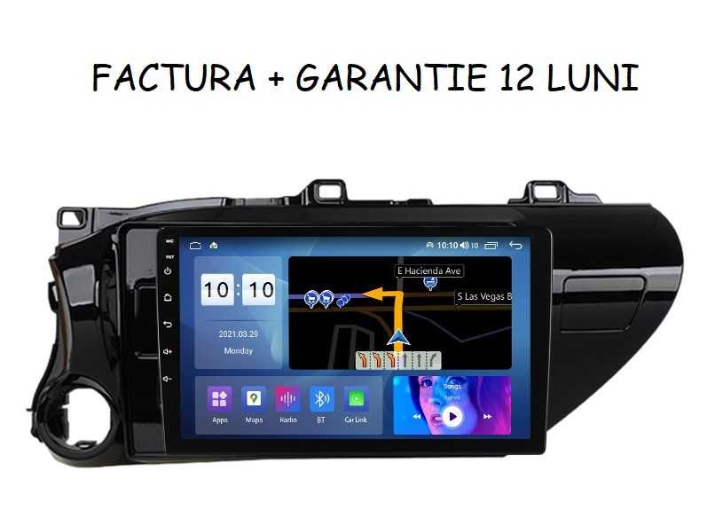 Navigatie Android 11 Toyora Hilux 2016  1/8 Gb Waze CarPlay Bt GPS