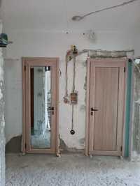 Алуминиева врата за баня/мокро с огледало
