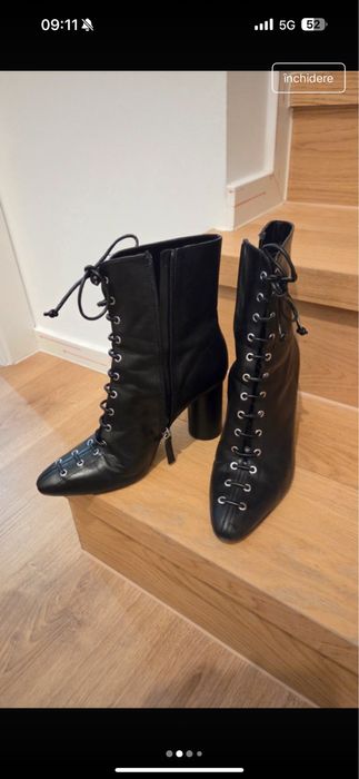 Botine Zara din piele marimea 38