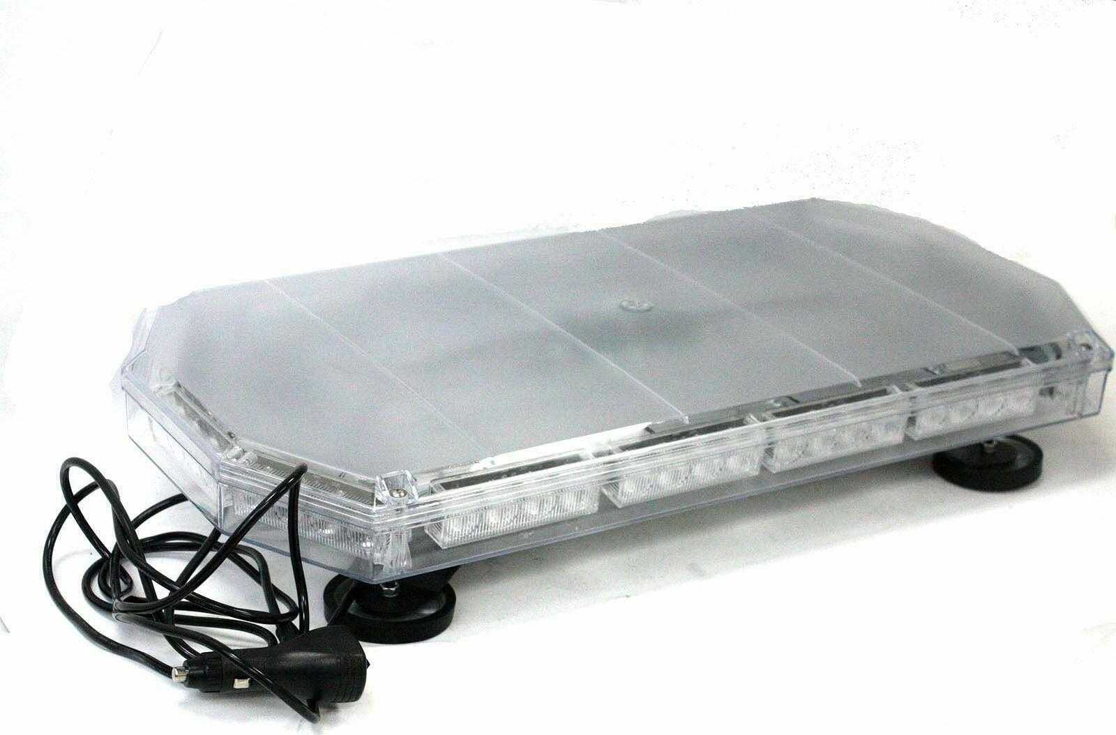 Мощна 56 LED аварийна лампа блиц маяк с магнити, 60см,12-24V, 16 режим