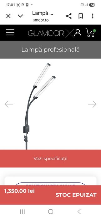 Lampa profesionala make-up, foto -NOU