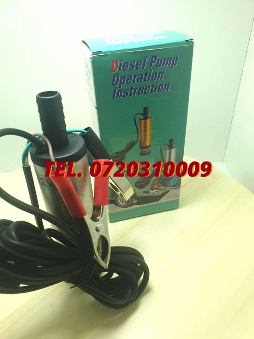 Pompa Submersibila Transfer Orice Lichid Vin Motorina 12lminut 12v