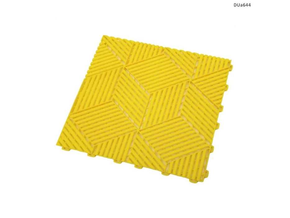 Pardoseala modulara, gresie, design 3D Galben 30x30