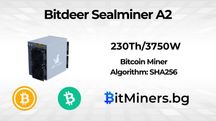 Bitdeer Sealminer A2, 230Th/s, 3750W, Биткойн Майнър