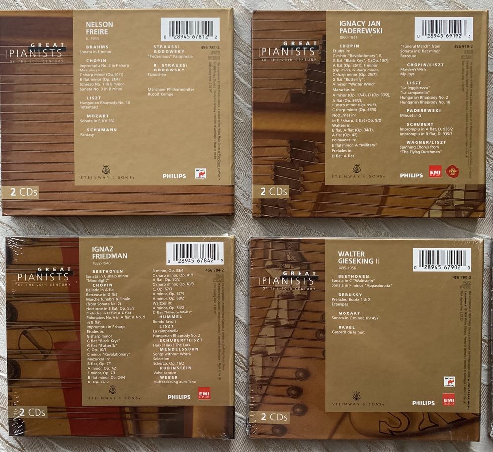 Lot 10 Cd-uri colectie “Great Pianists Of The 20th Centory”