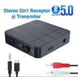 Receptor Audio Bluetooth 2in1 Transmiter și Receiver cu baterie integr
