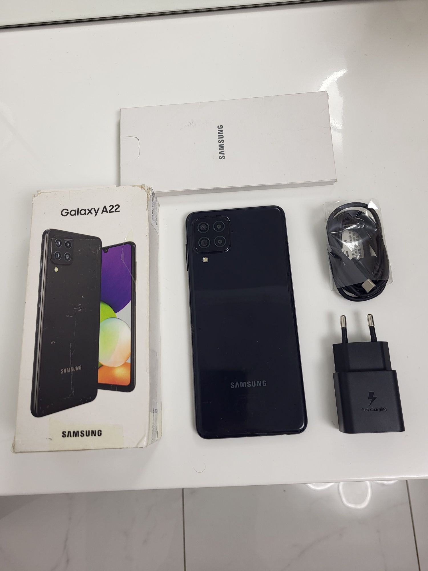 Telefon Samsung A22, Dual SIM + încărcător