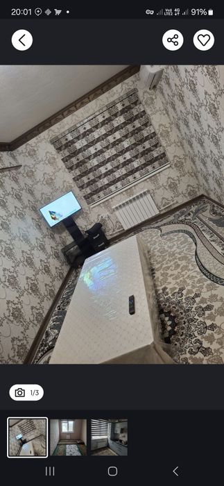 Кунлик квартира закс билан куйилади