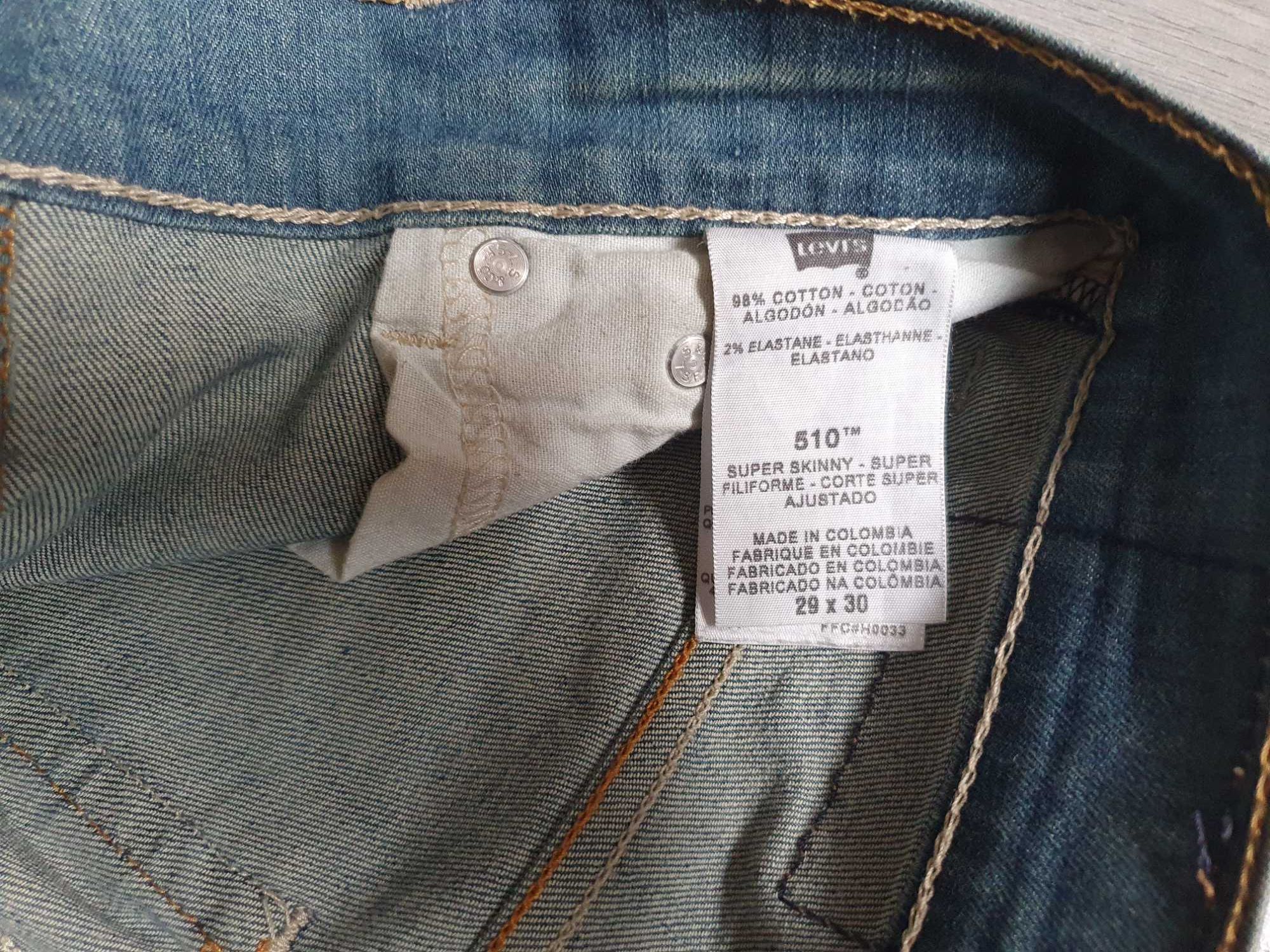 Blugi barbati LEVI'S 510 Super Skinny 2009 - Marimea W29 L30