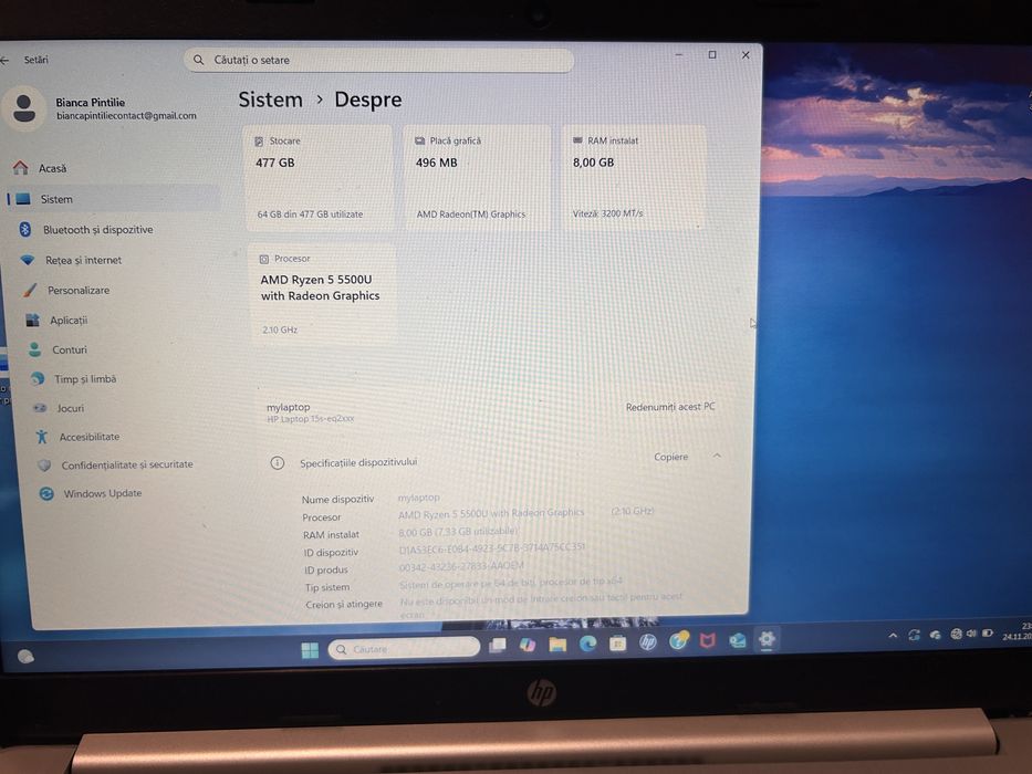 Laptop HP aproape ca nou