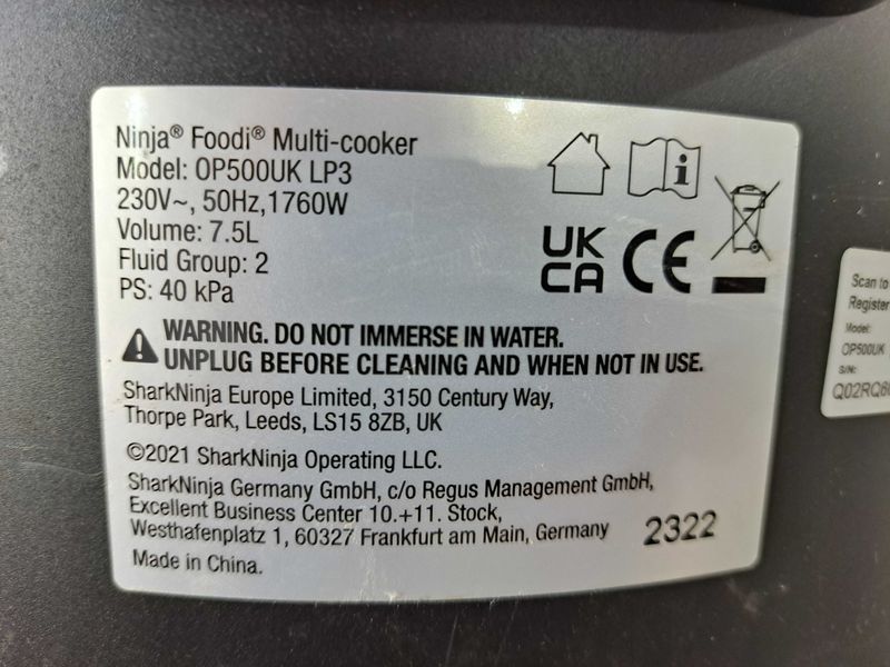 Мултикукър Ninja Foodi 7.5L OP500UK