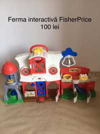 Ferma interactiva Fisher Price + tractor Old McDonald