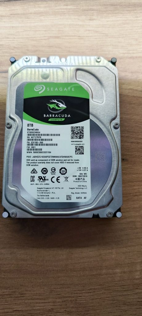 HDD Seagate 8TB BAD-uri