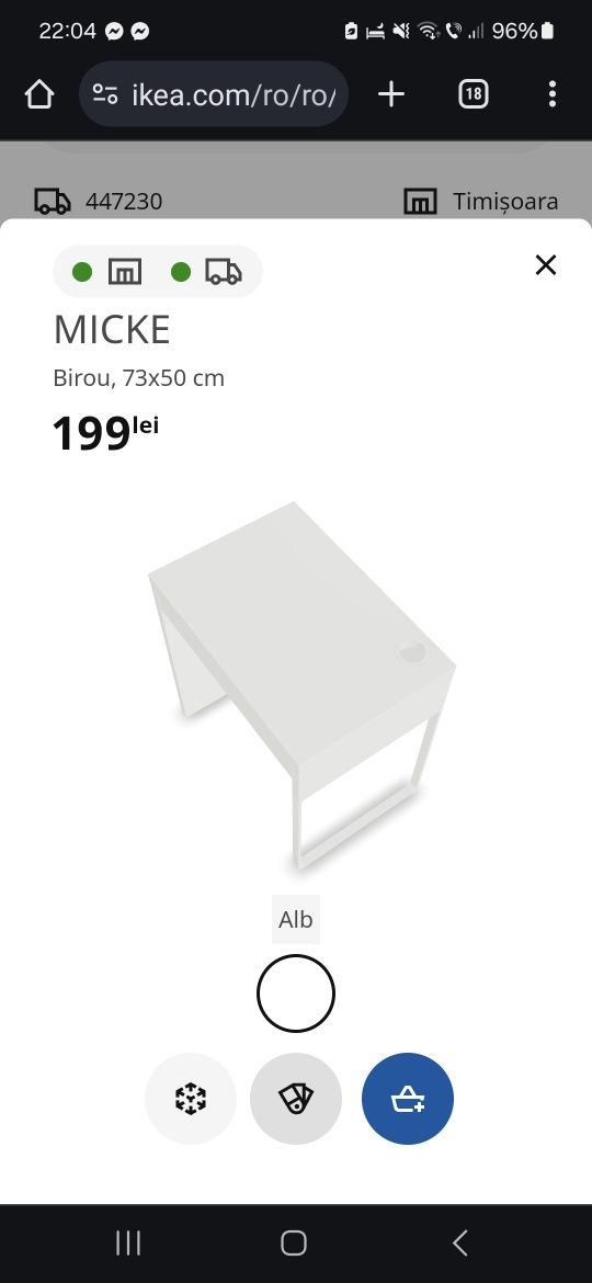 Masa birou ikea+ scaun birou ikea copii