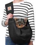 TOMKAS Small Dog Carrier Sling (Black)- чанта за малки кучета/котки