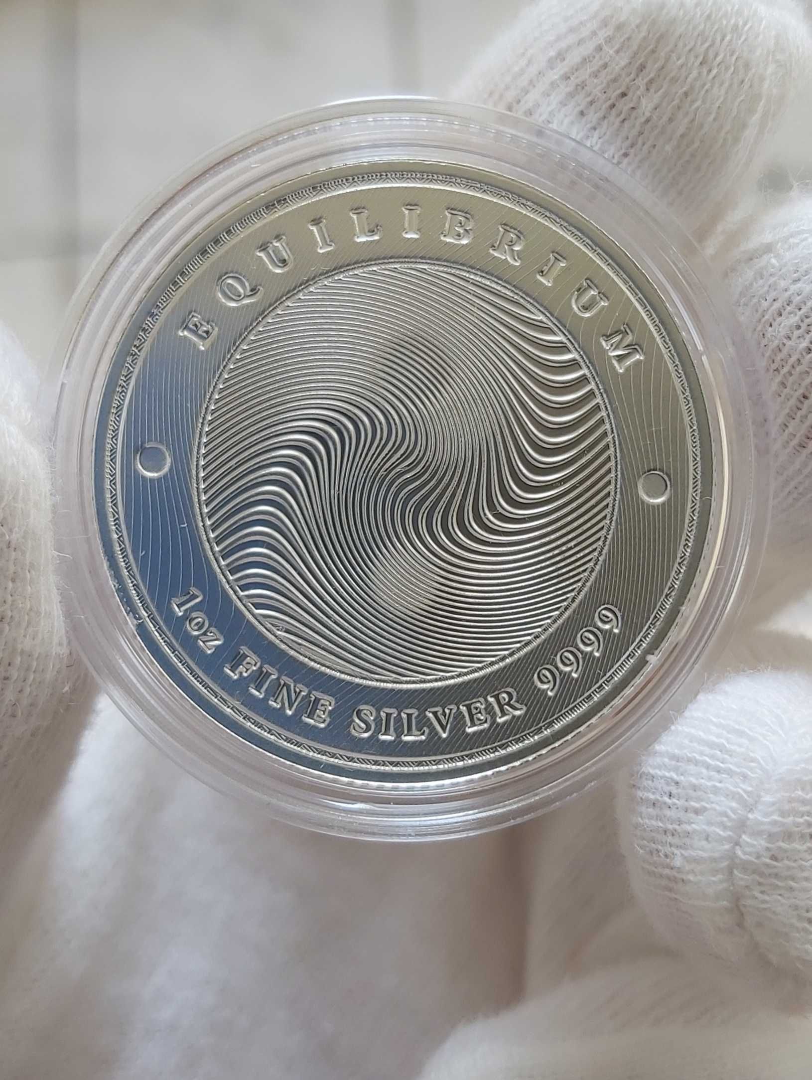 Moneda argint pur 999.9 investitie 1 oz 31.1g noua Equilibrium 2021