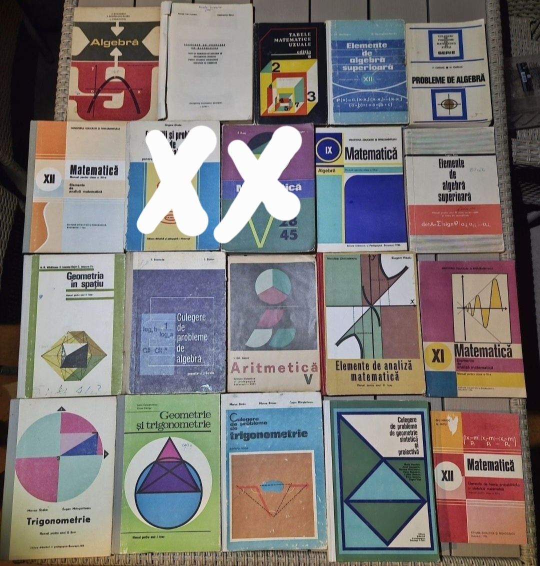 Vând cărți matematică