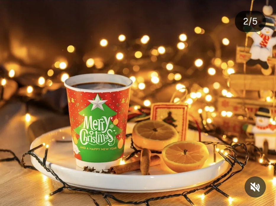 Коледни чаши 8oz 12oz