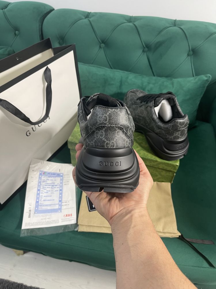 Adidasi Gucci Rhyton piele naturala 100% Full Box