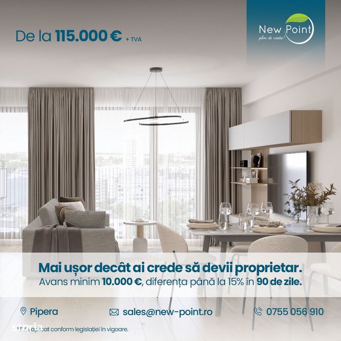 Garsoniera dubla Scoala Americana - Avans 10.000 euro