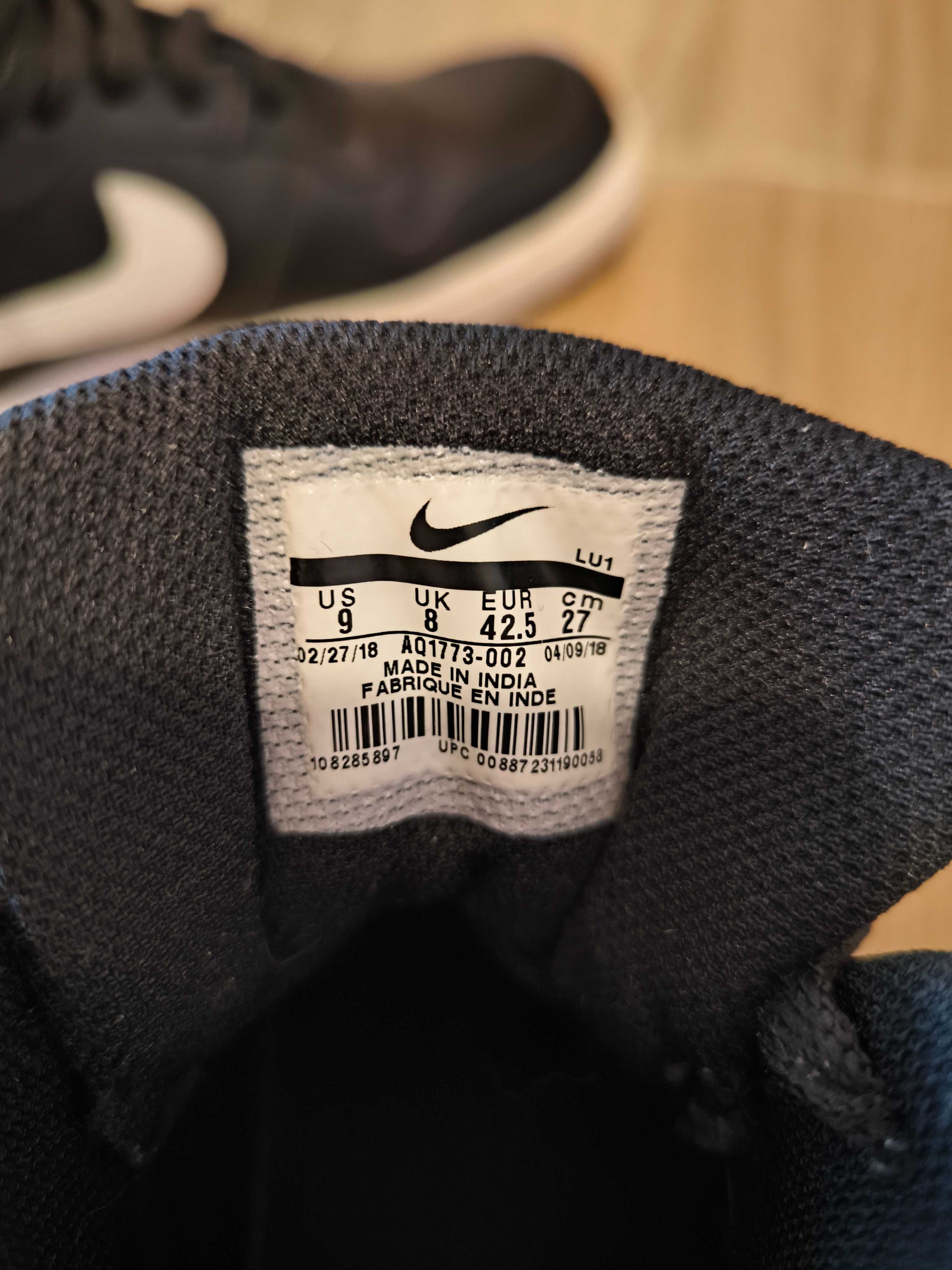 Nike Сникърси Ebernon Mid AQ1773 002 Черен