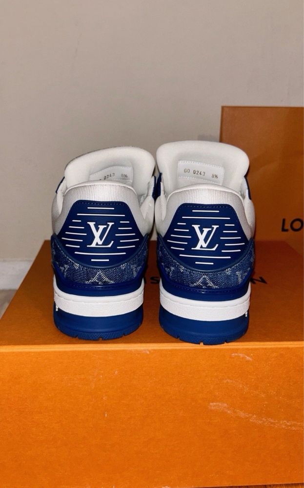 Adidasi Sneakers Dama Louis Vuitton Trainer Navy Blue