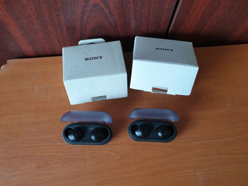 Casti Sony WF C500, ideale Glovo sau Tazz, tine  pana la 10 ore